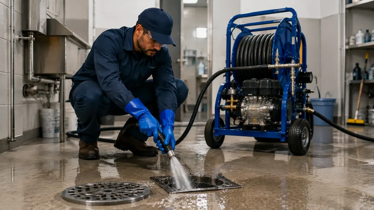Floor Drain Hydro Jet Cleaning in Sequoia National Park