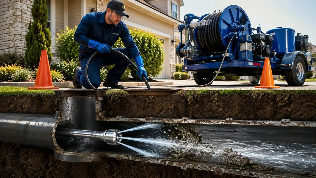 Main Sewer Line Hydro Jet Cleaning in Sequoia National Park
